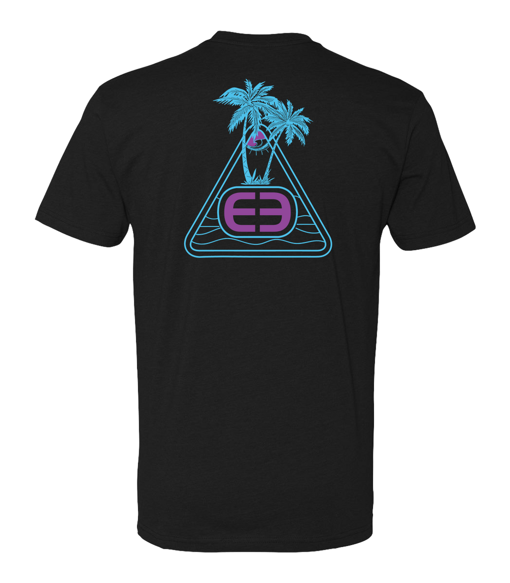 DEEP Palms Men's Tee - Black: 2XL