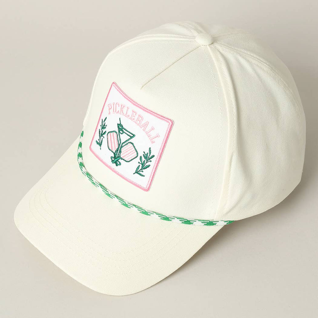 Pickleball Drink Embroidery Patch Trucker Hat