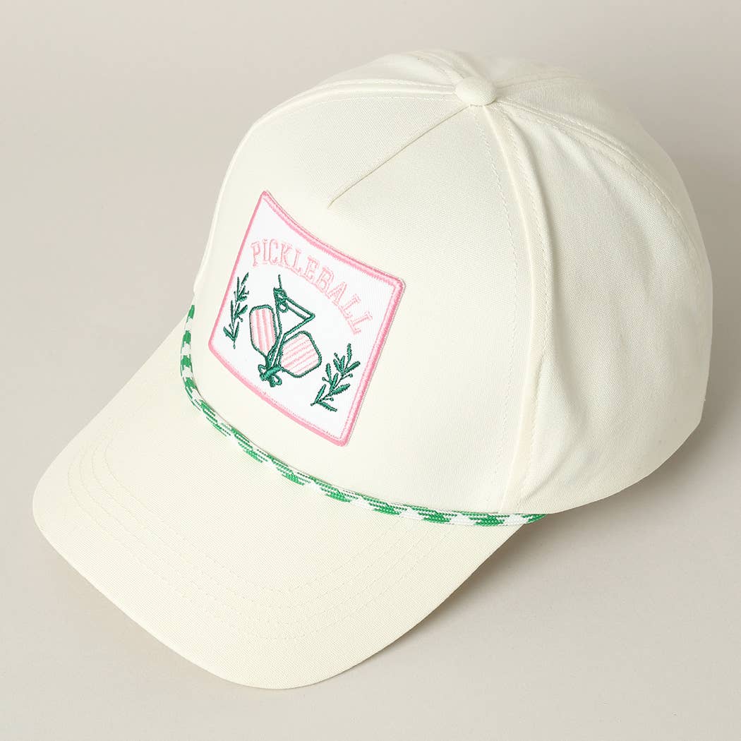 Pickleball Drink Embroidery Patch Trucker Hat