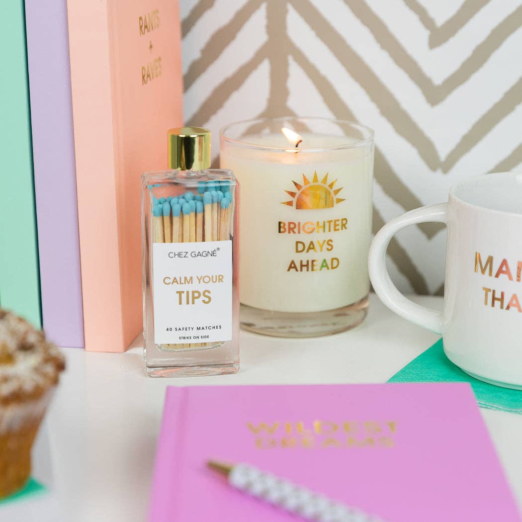 Calm Your Tips - Glass Bottle Matches