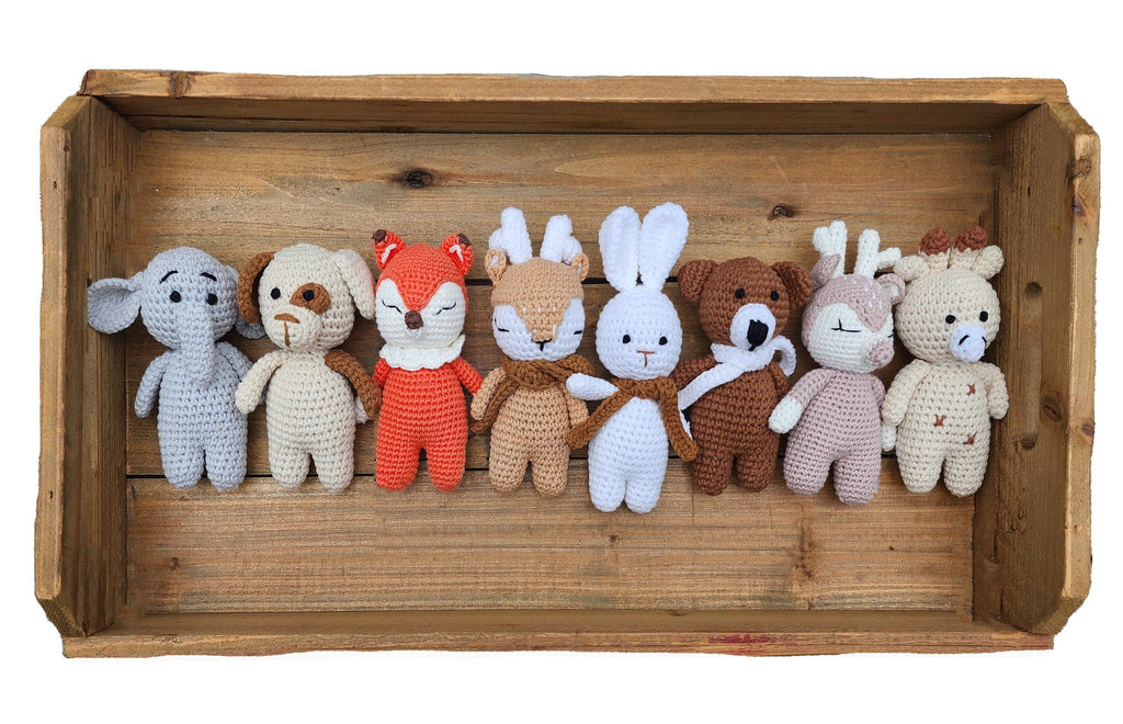 Mini Crochet Animals: Mini deer TAN