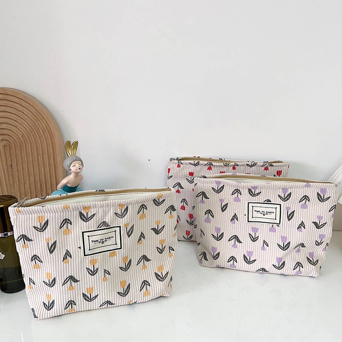 PORTABLE TRAVEL STORAGE BAG MAKEUP BAG_CWAB1223: Purple / (OS) 2