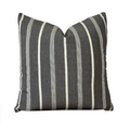 Linen Stripe Pillow Cover | Addison: Gray Stripe