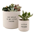 Ceramic Planting Pots - Set of 2: Material