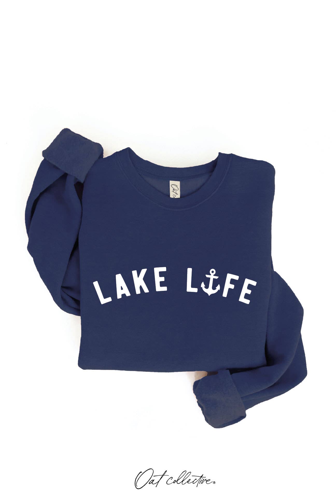 LAKE LIFE Graphic Sweatshirt: BLACK / S