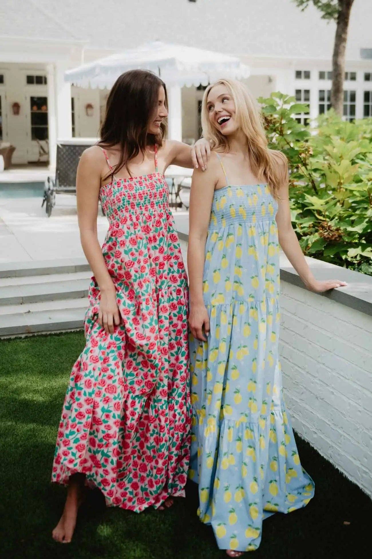 Zesty Lemons Summer Maxi Dress