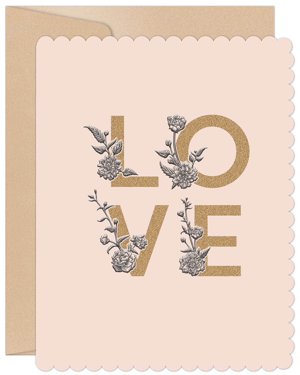 LOVE Blank Friendship & Love Card
