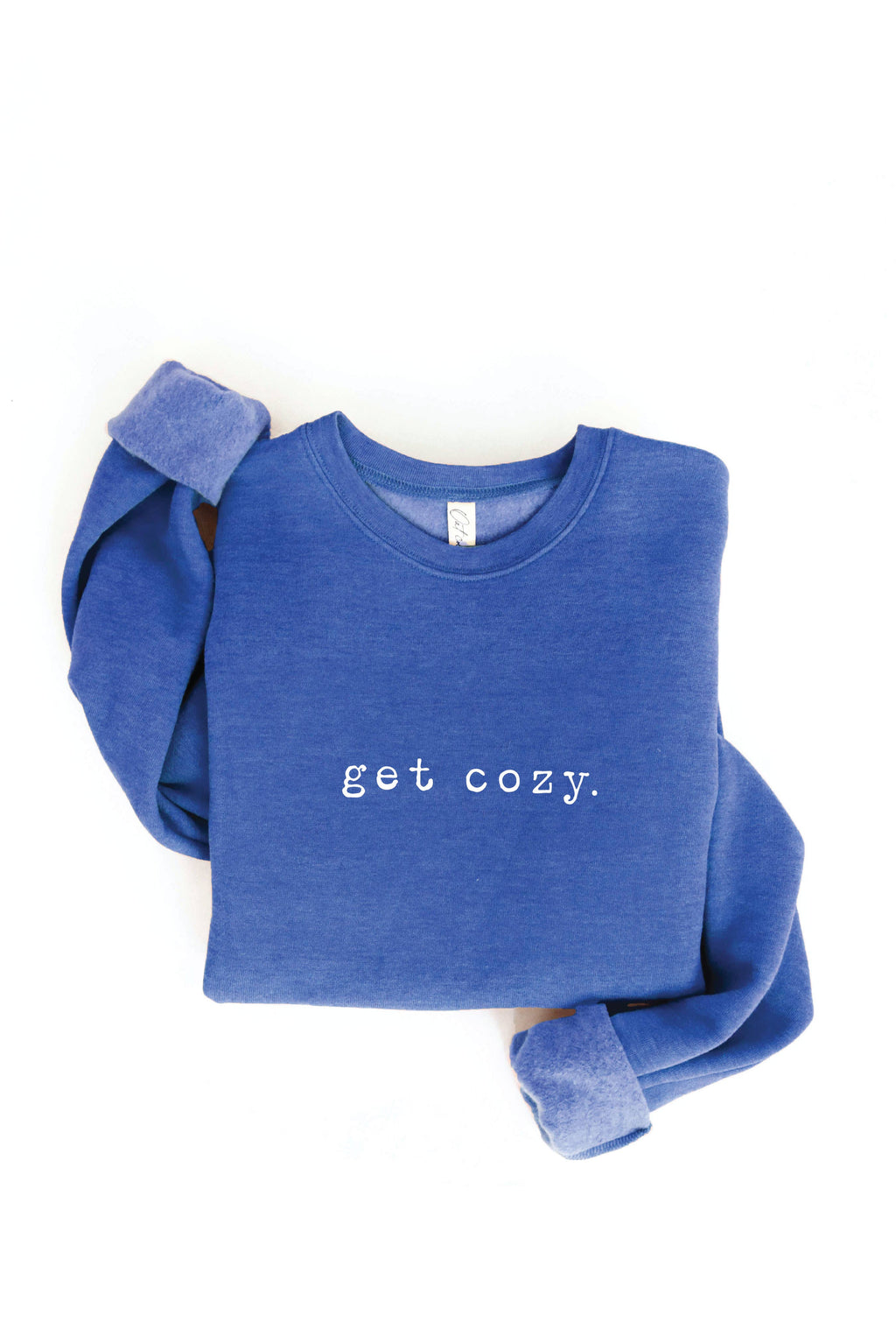 GET COZY Graphic Sweatshirt: MAROON / S