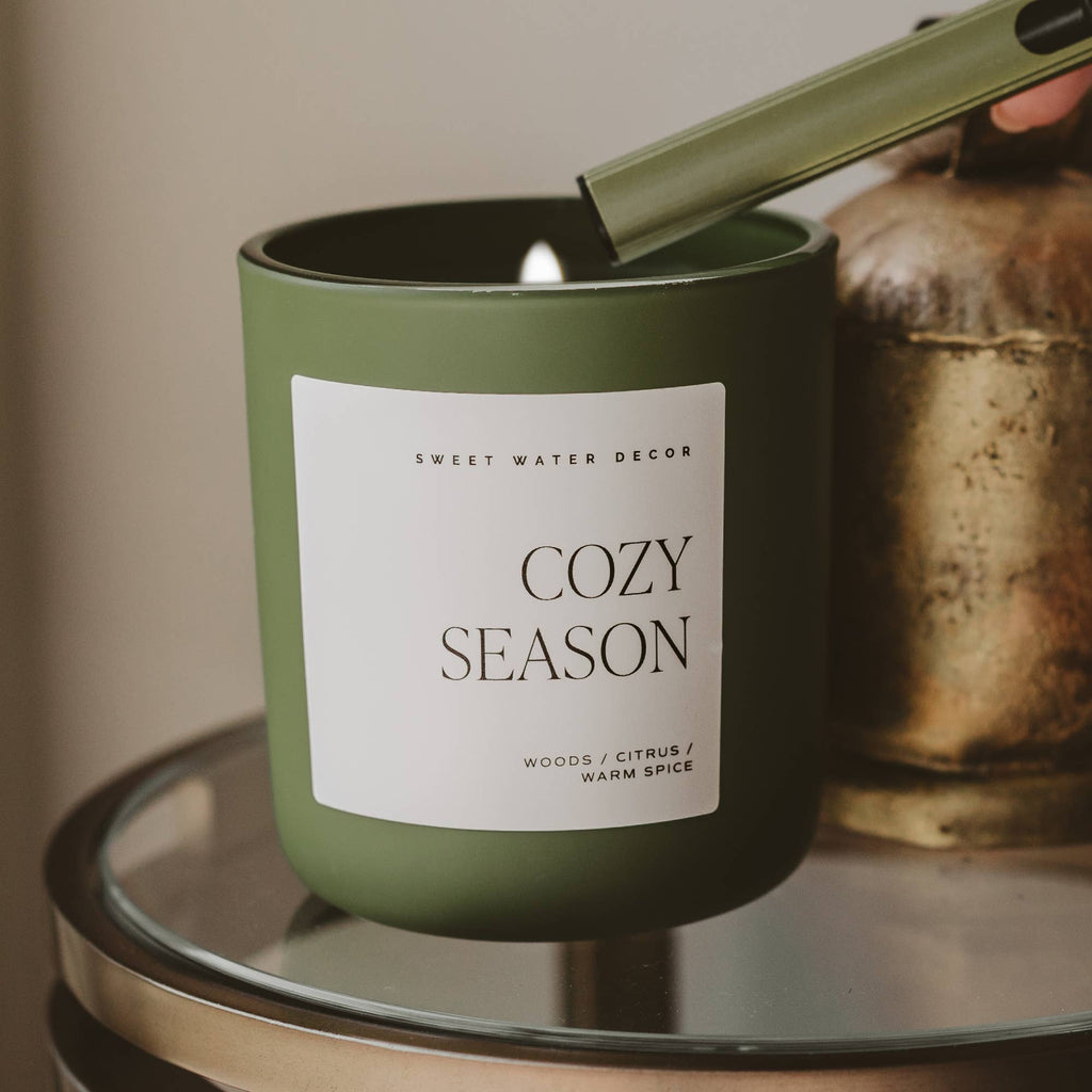 *NEW* Cozy Season 15 oz Soy Candle, Matte Jar - Fall Decor