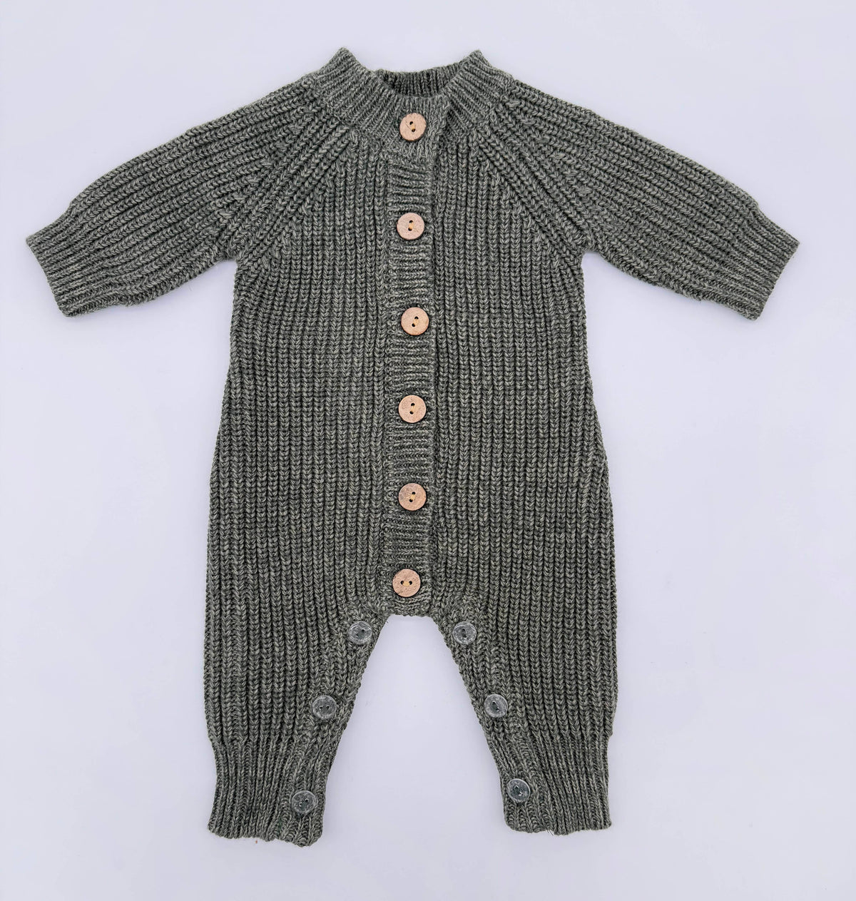 Cotton knitted Jumper Meko: Pine / Newborn