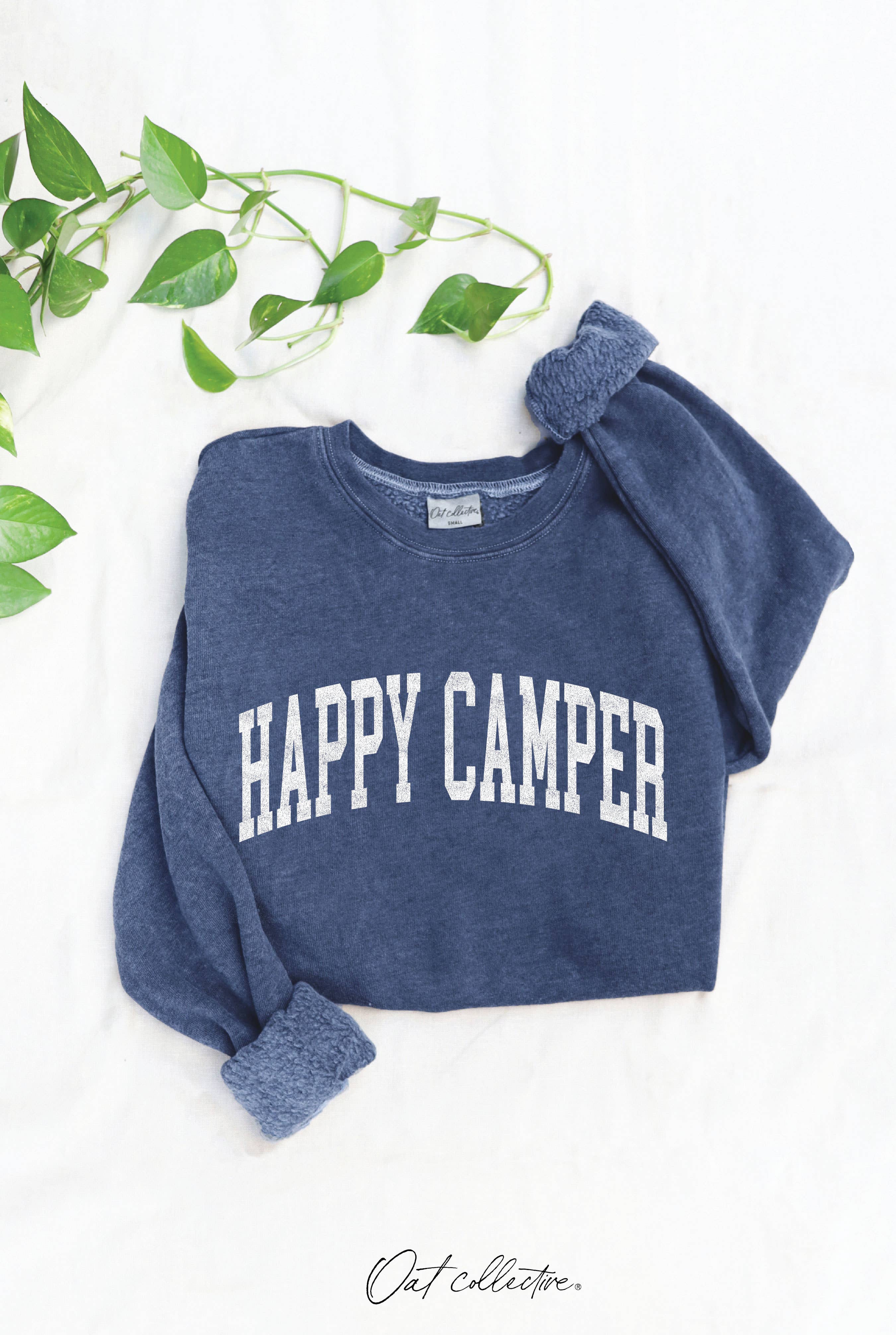 HAPPY CAMPER  Mineral Graphic Sweatshirt: BEACH SAND / L