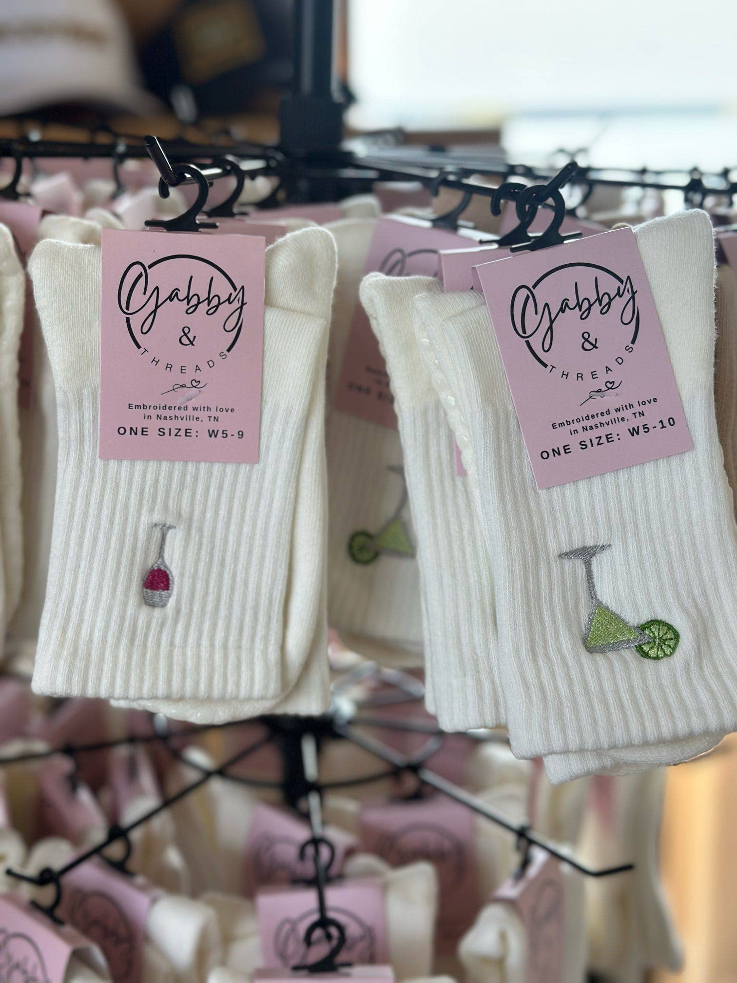Wine Glass Grip Socks