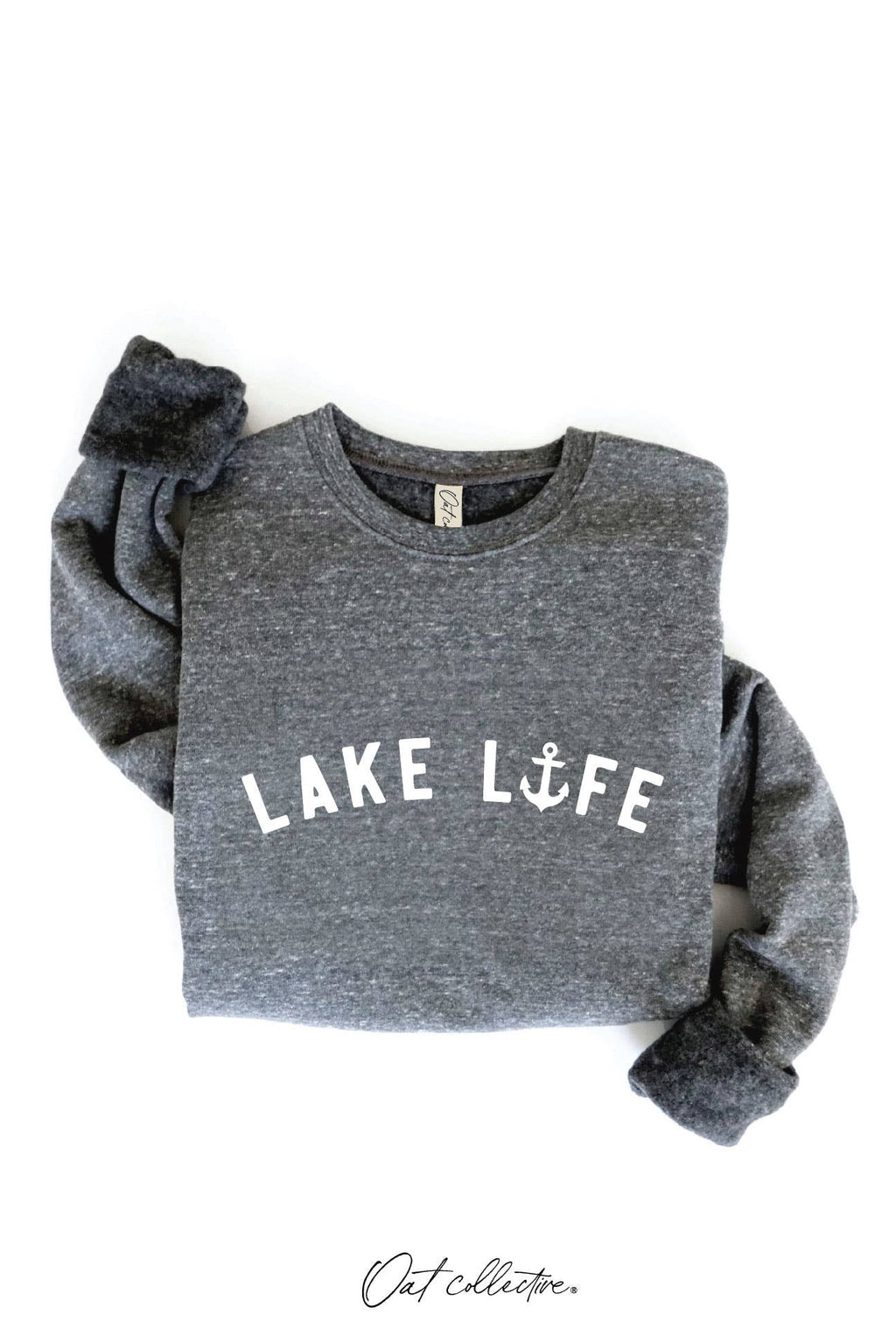 LAKE LIFE Graphic Sweatshirt: BLACK / XL