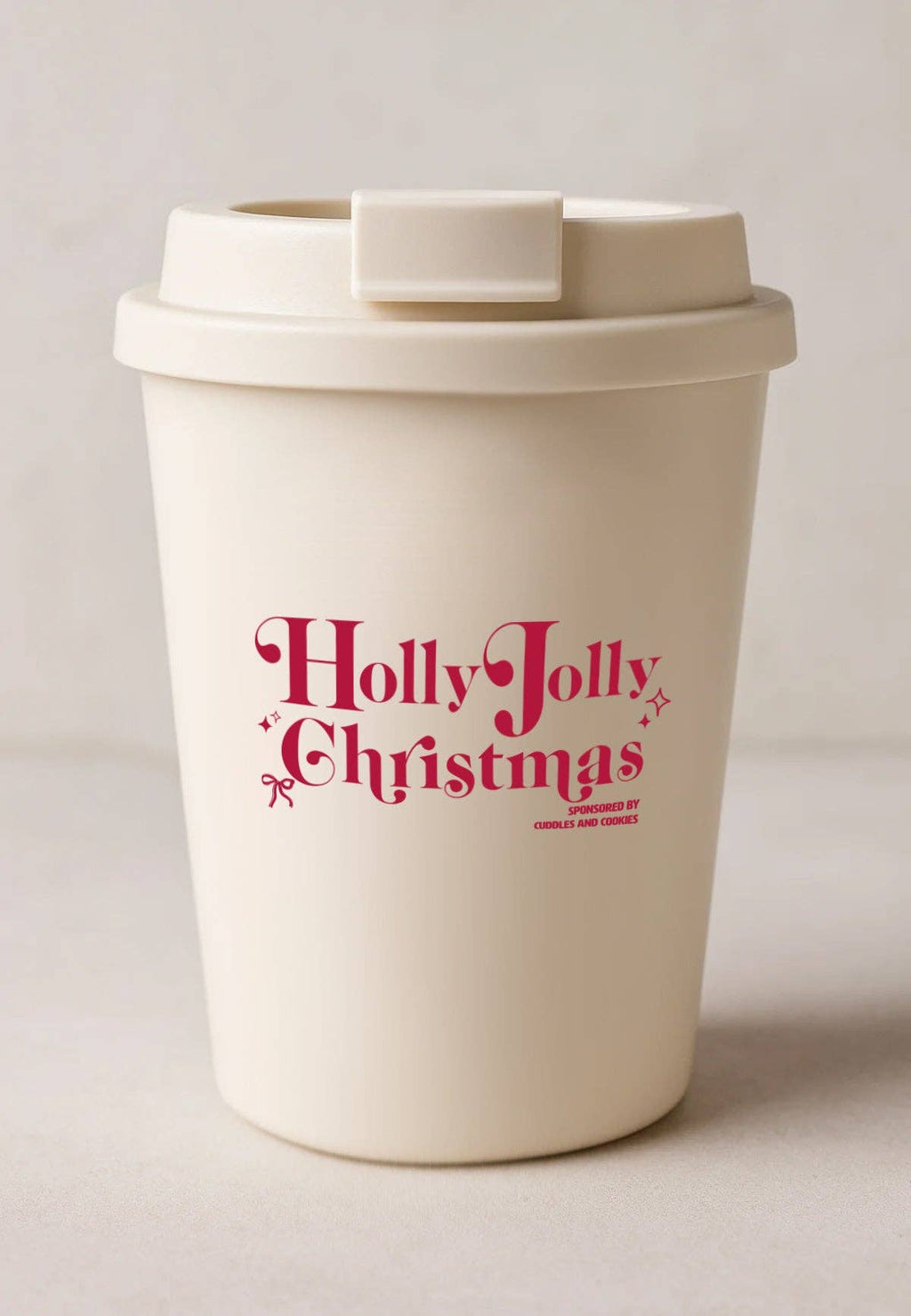 Have a Holly Jolly Christmas Coffee Cup - Cream