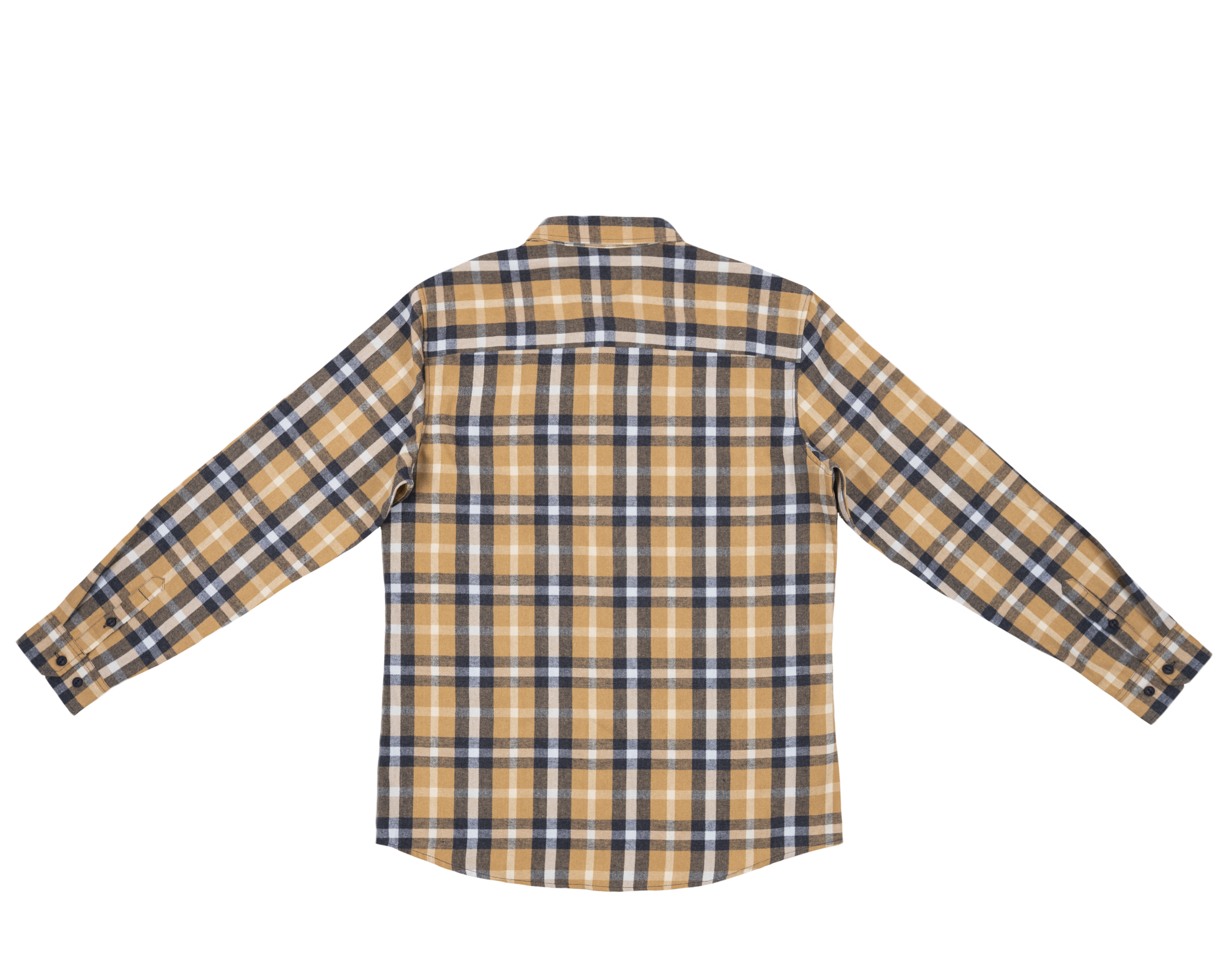 Mens Flannel Shirt: Navy / M