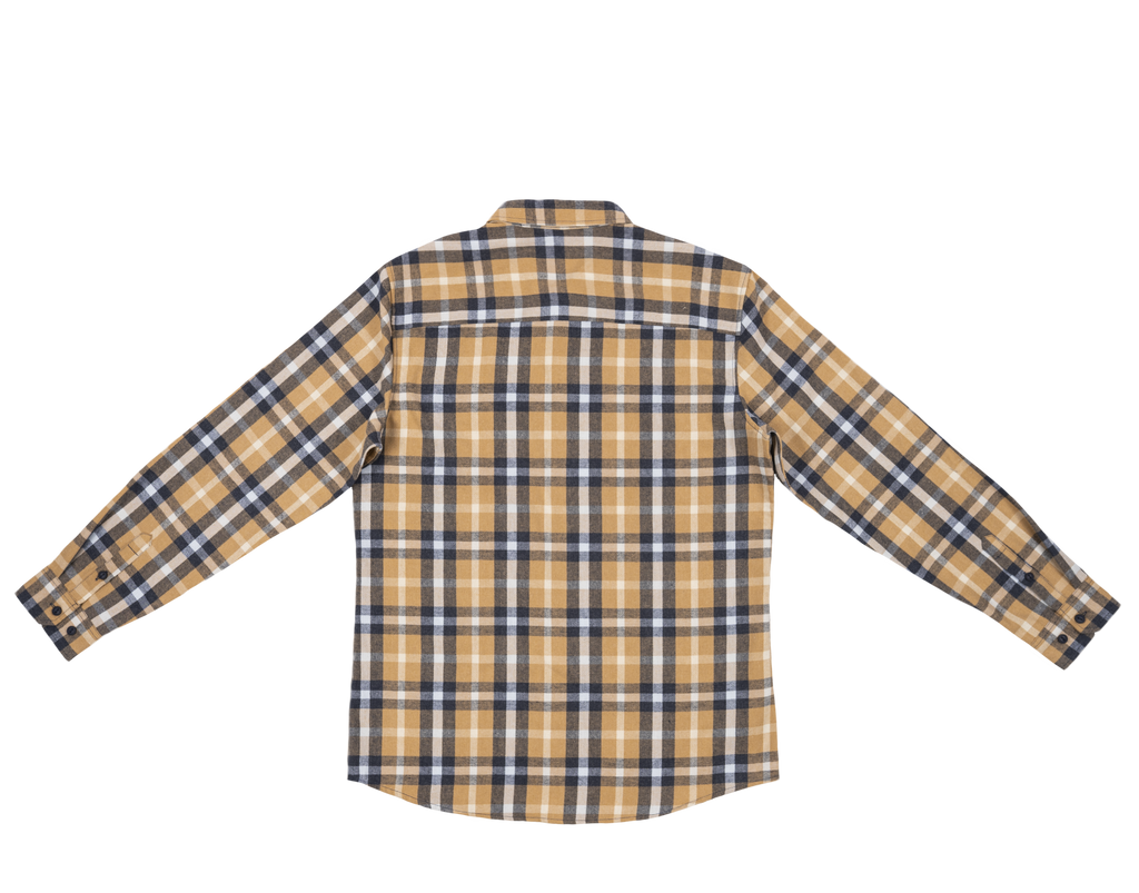 Mens Flannel Shirt: Navy / 2XL