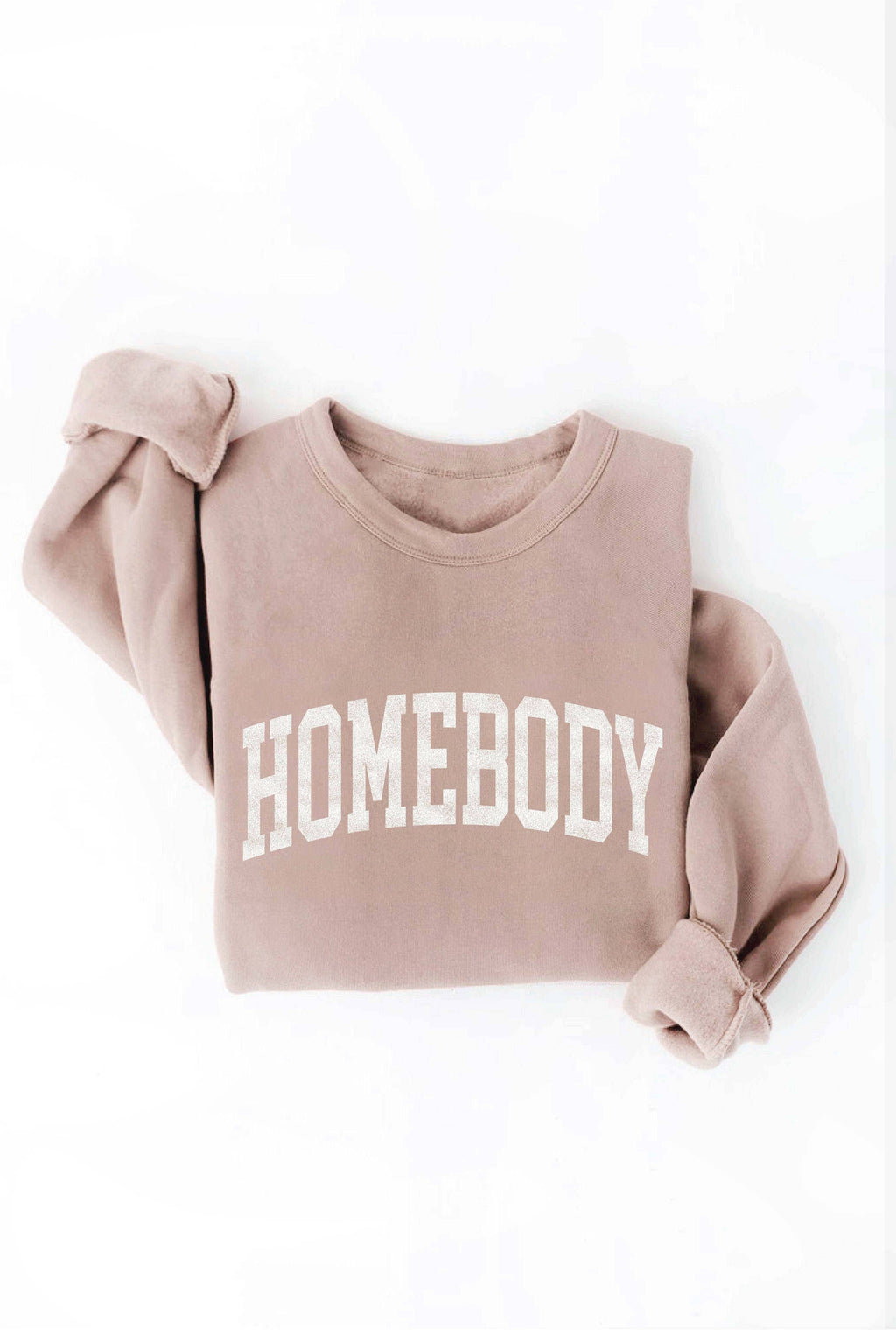 HOMEBODY Graphic Sweatshirt: ROSE / S