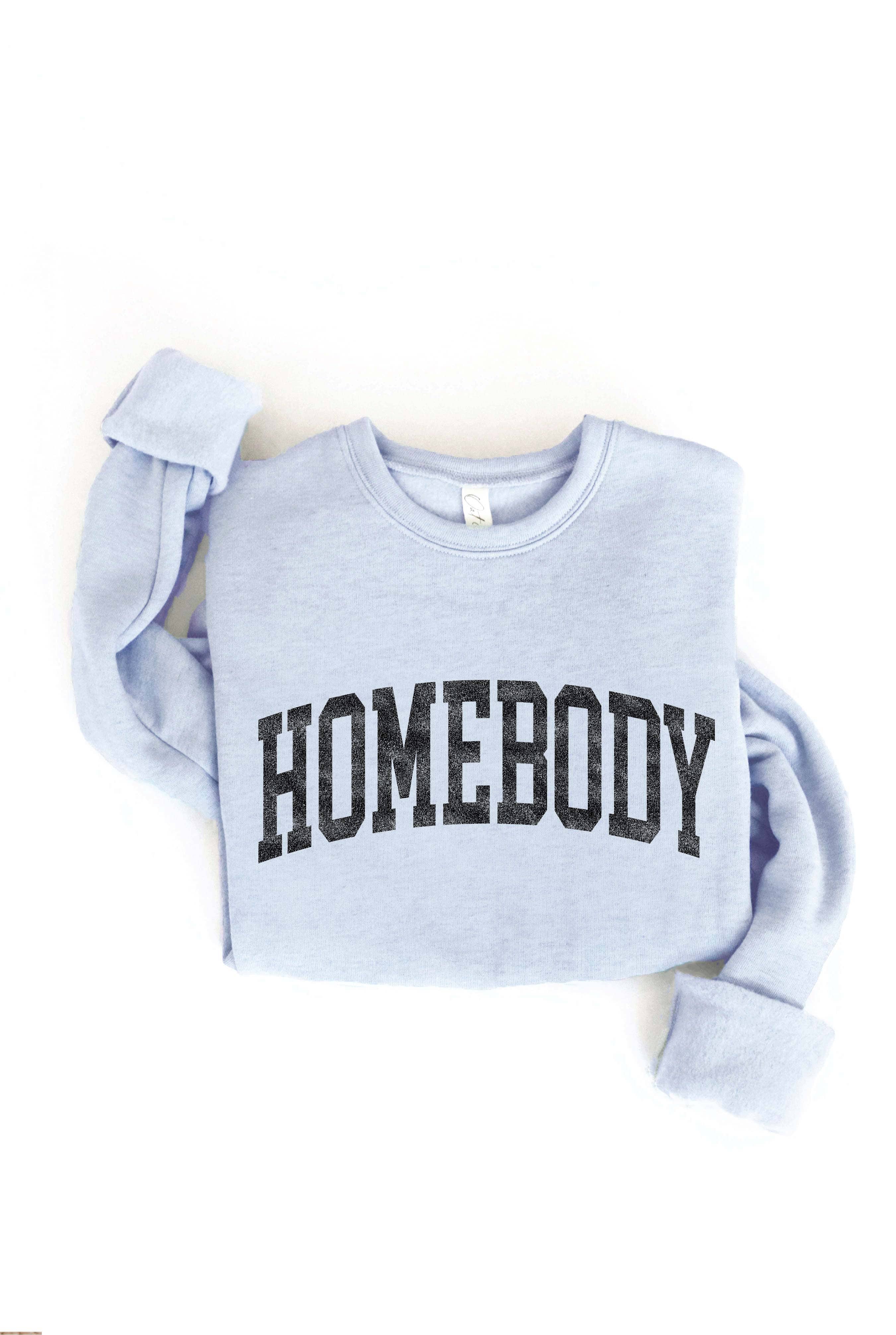 HOMEBODY Graphic Sweatshirt: ROSE / L