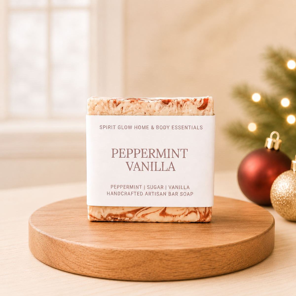 Peppermint Vanilla Artisan Soap Bar 