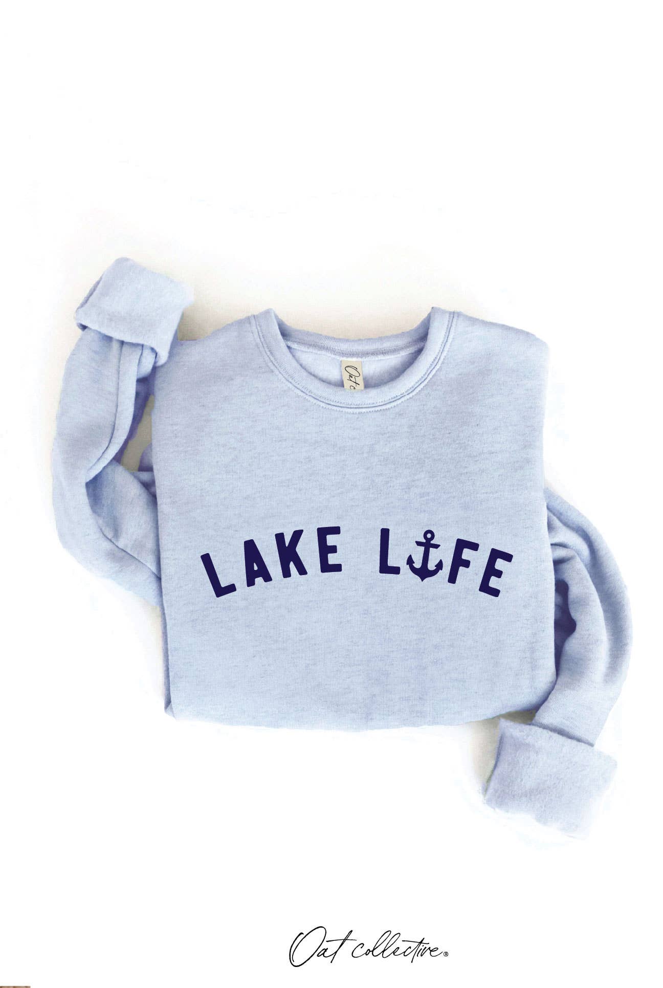 LAKE LIFE Graphic Sweatshirt: DARK H.SAGE / XL