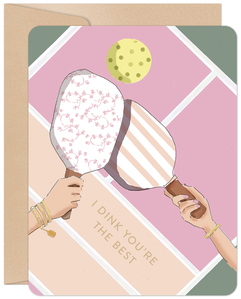 Pickleball Dink! Blank Friendship Card