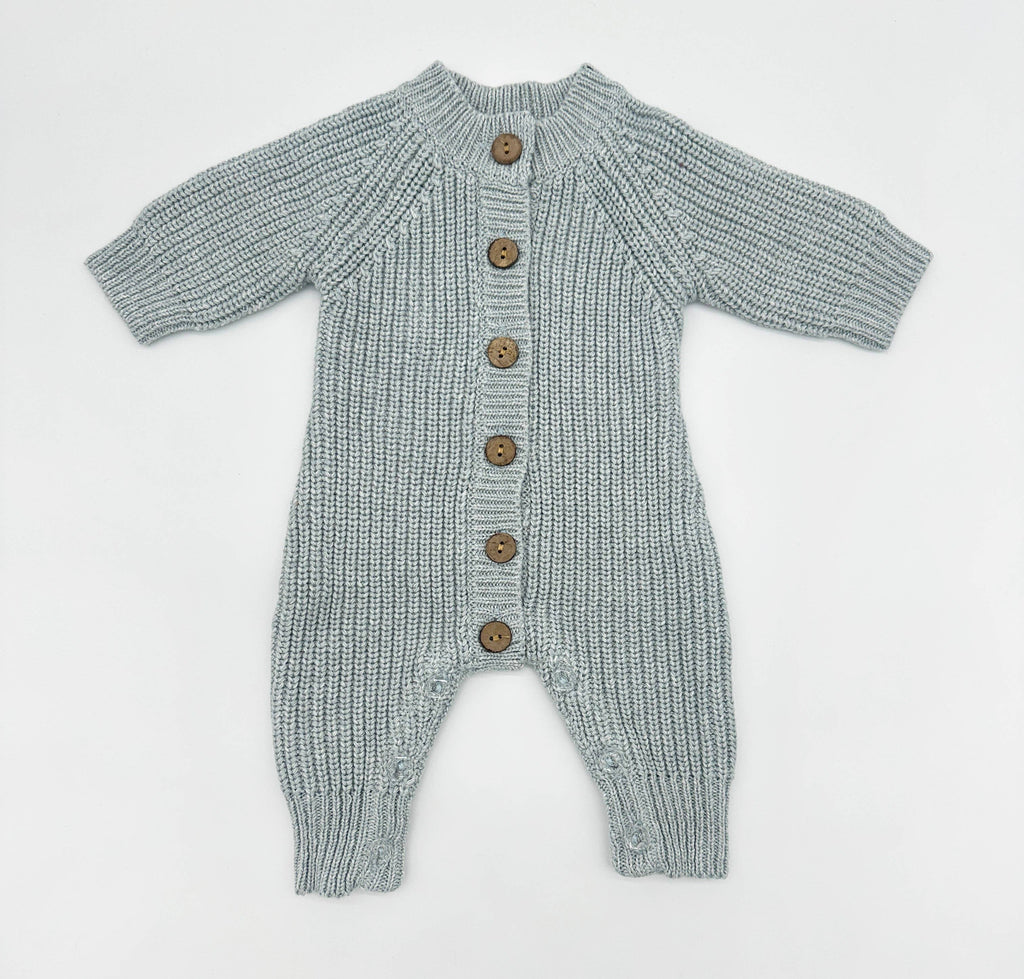 Cotton knitted Jumper Meko: Pine / Newborn