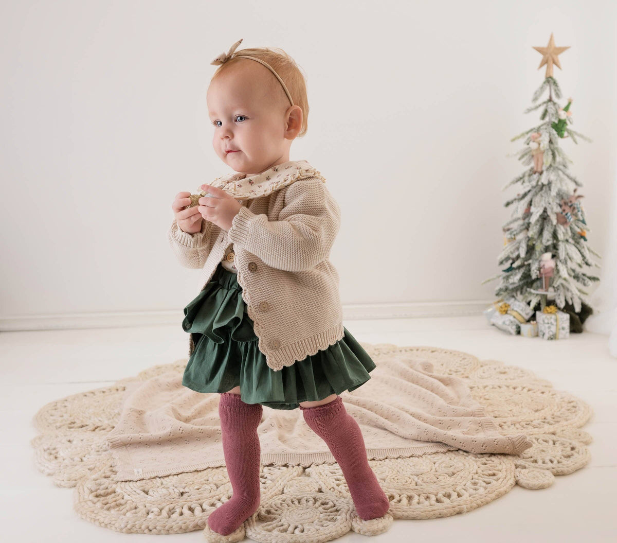 Baby Sophia Sweater: Champagne pink / 18-24 months