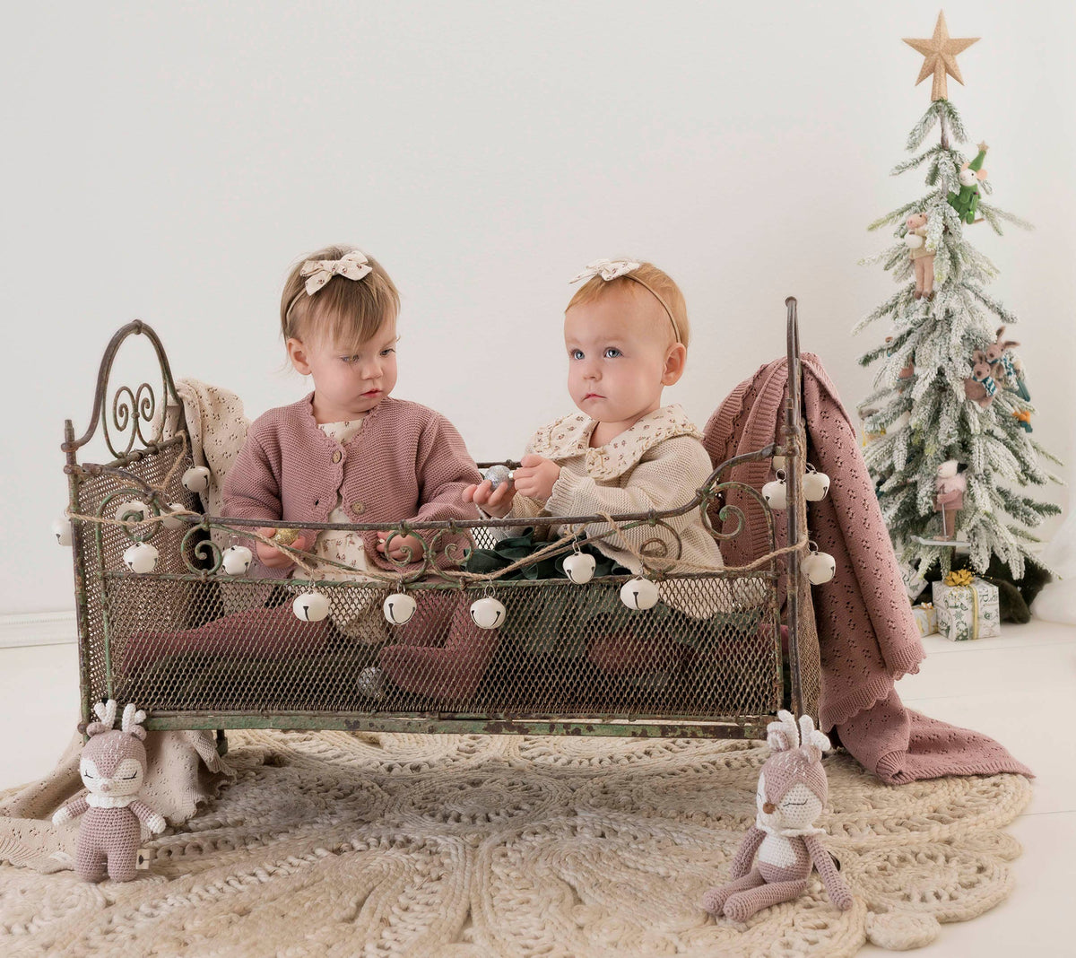 Baby Sophia Sweater: Champagne pink / 6-12m