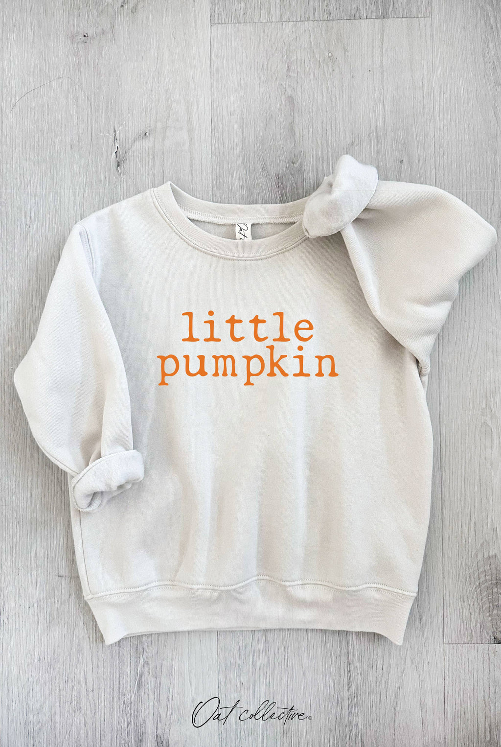LITTLE PUMPKIN Toddler Graphic Sweatshirt: AUTUMN LEAF / 5T