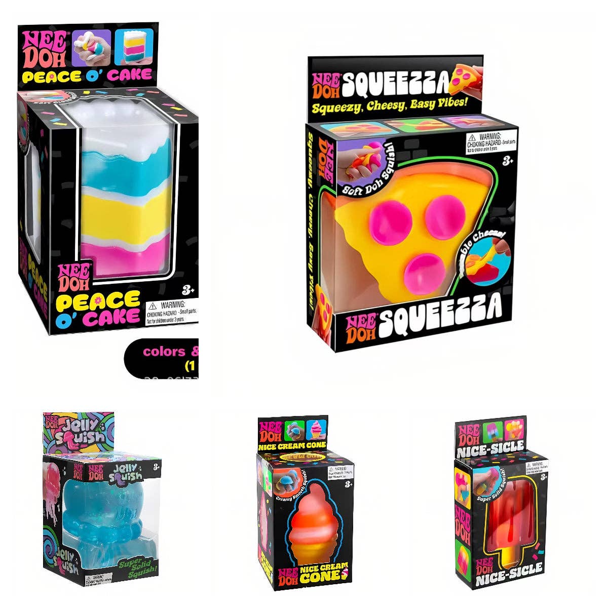 Soft Squishy Sensory Stress Relief Toys in Gift Box Cute Food Squeeze Fidget Toy: Popsicle / 1 pc(shipped at random)