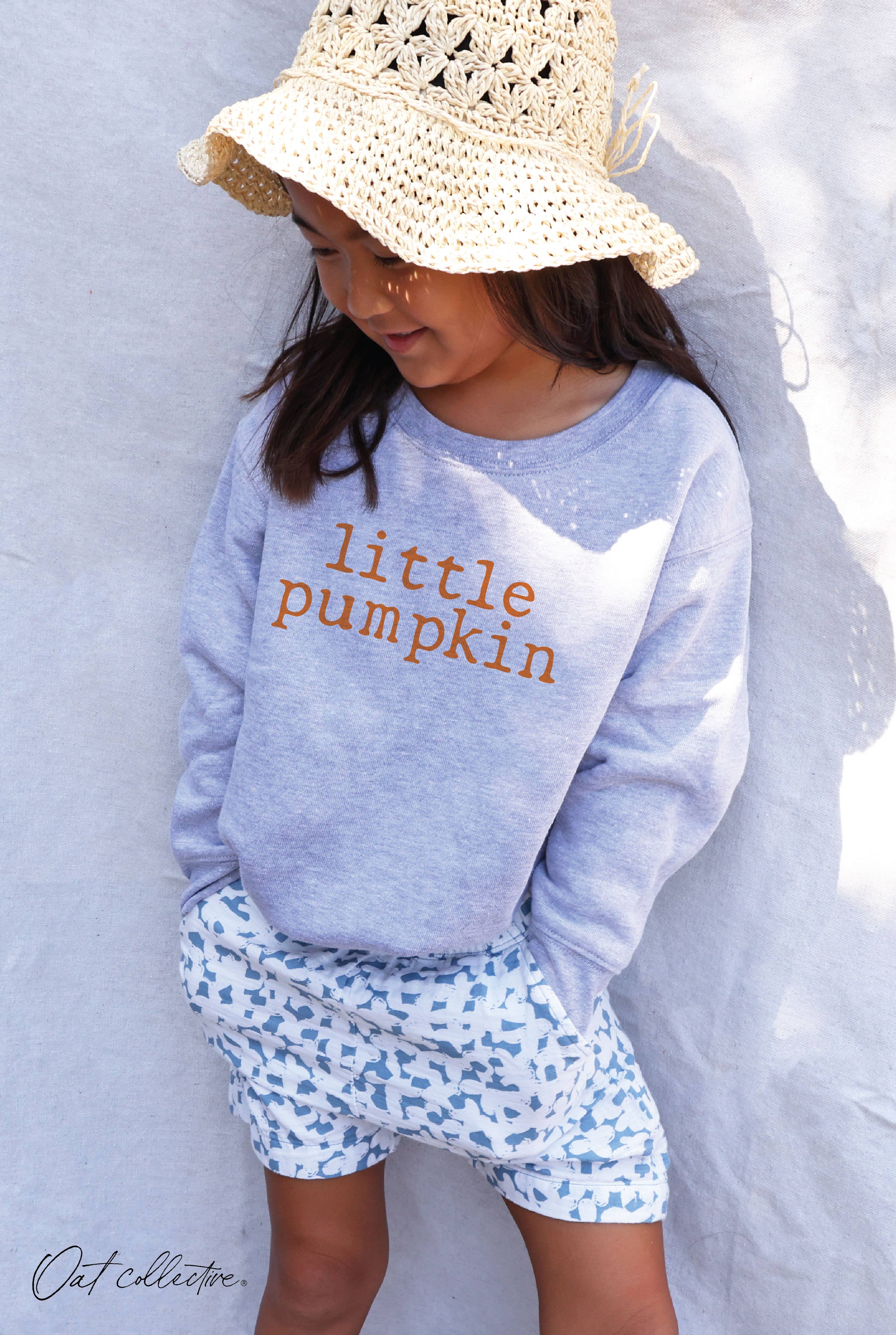 LITTLE PUMPKIN Toddler Graphic Sweatshirt: AUTUMN LEAF / 4T