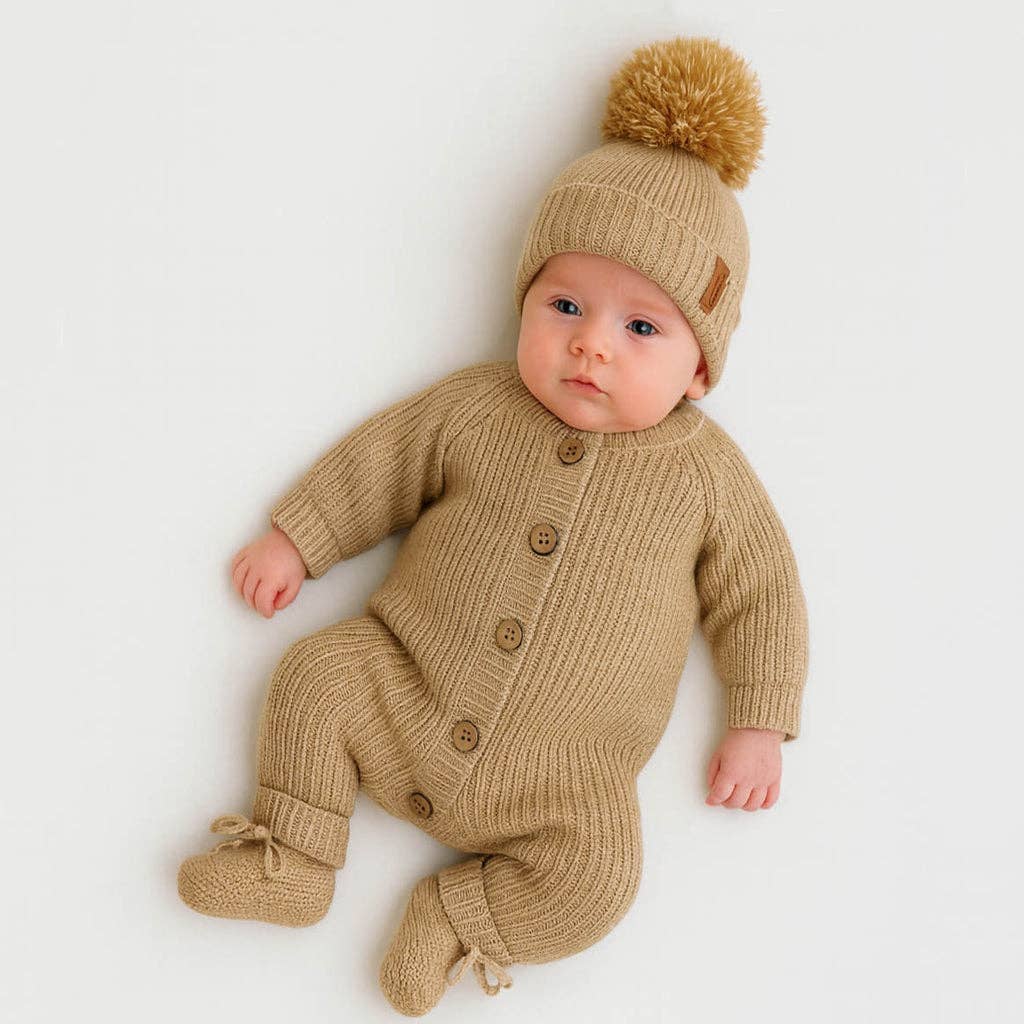 Cotton knitted Jumper Meko: Pine / Newborn