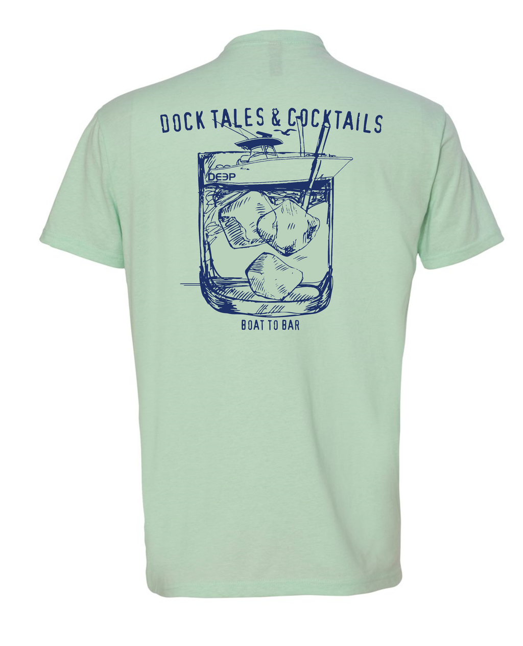 Dock Tales and Cocktails Men's Tee -Mint: Small