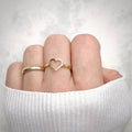 Adjustable Medium Heart Ring