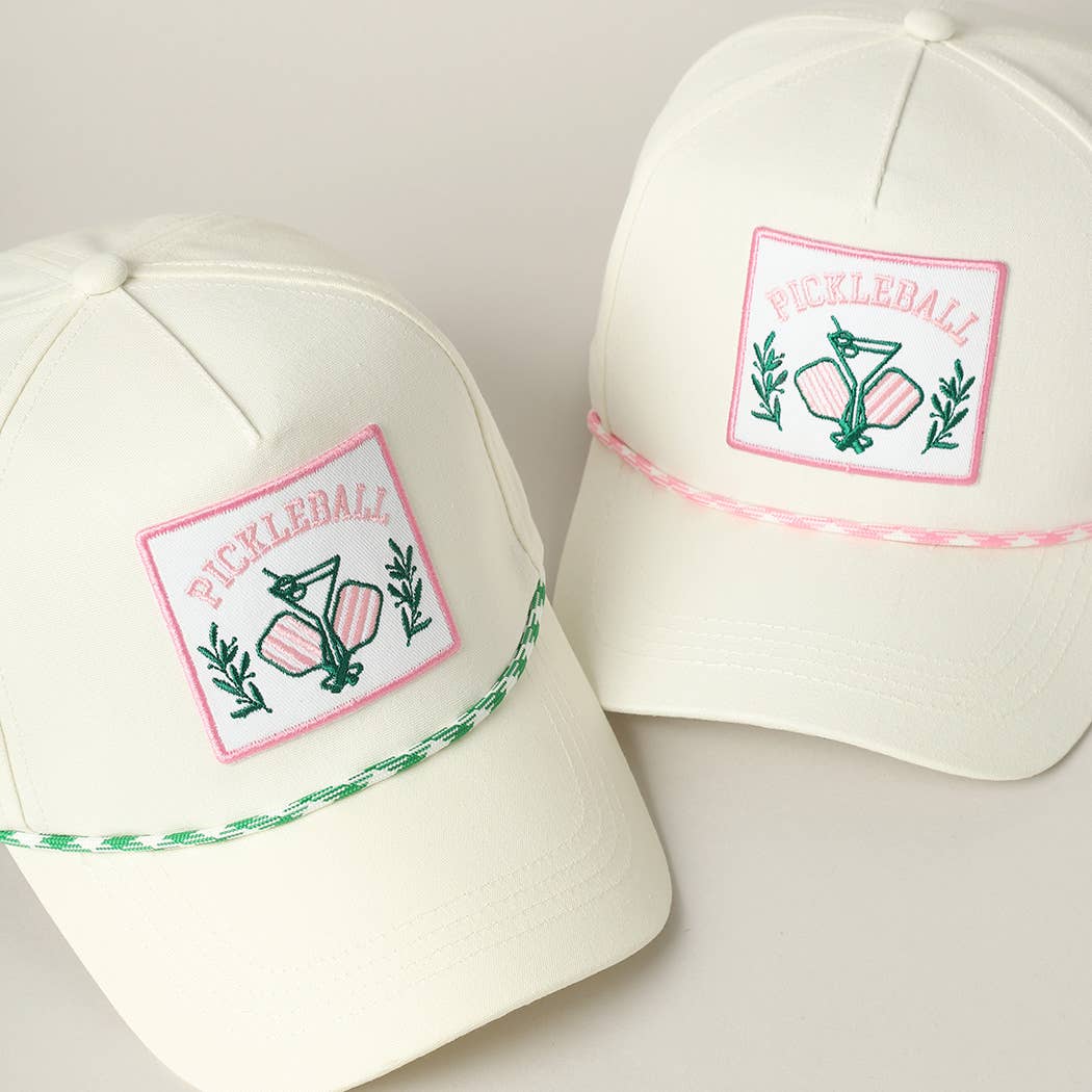 Pickleball Drink Embroidery Patch Trucker Hat