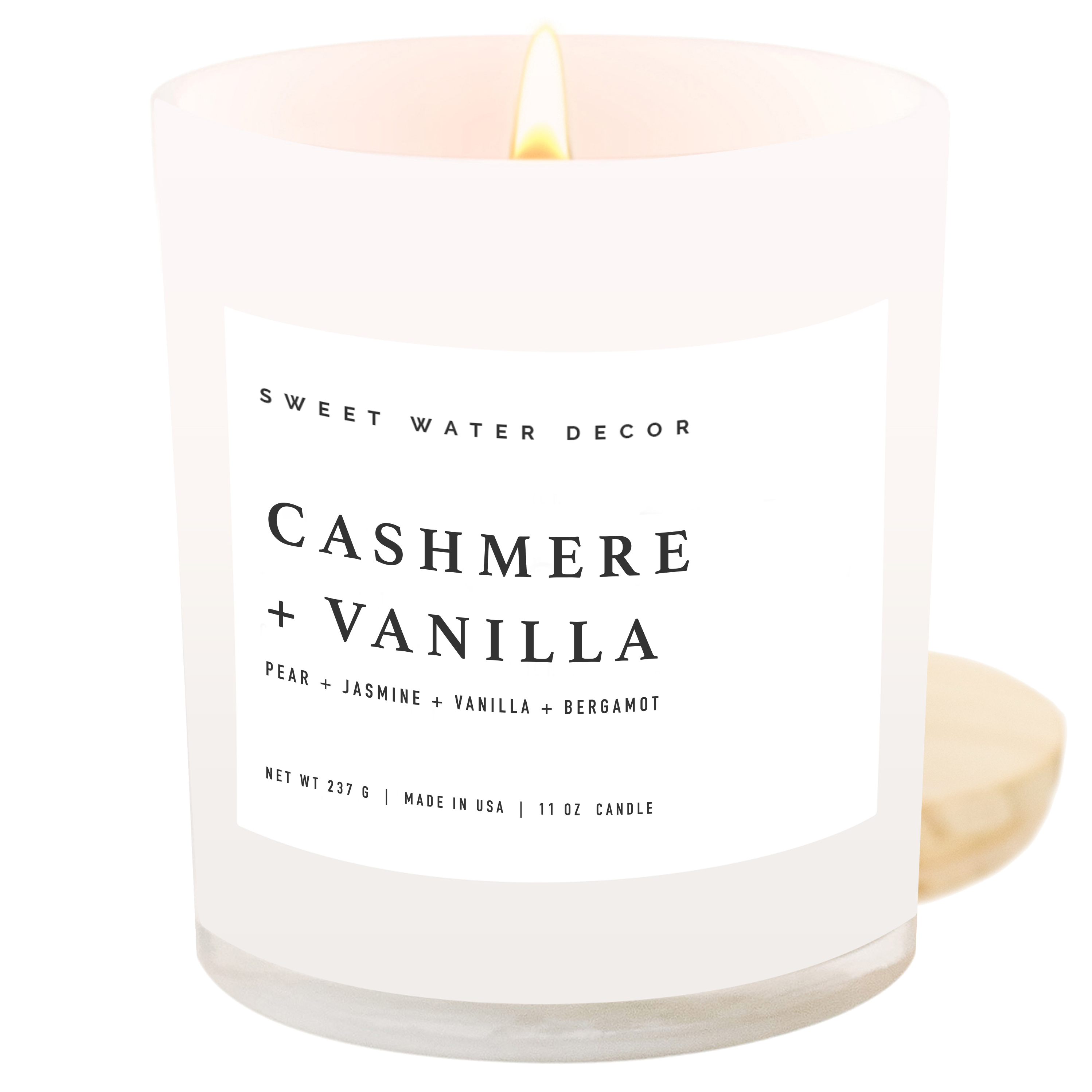Cashmere and Vanilla 11 oz Soy Candle - Home Decor & Gifts