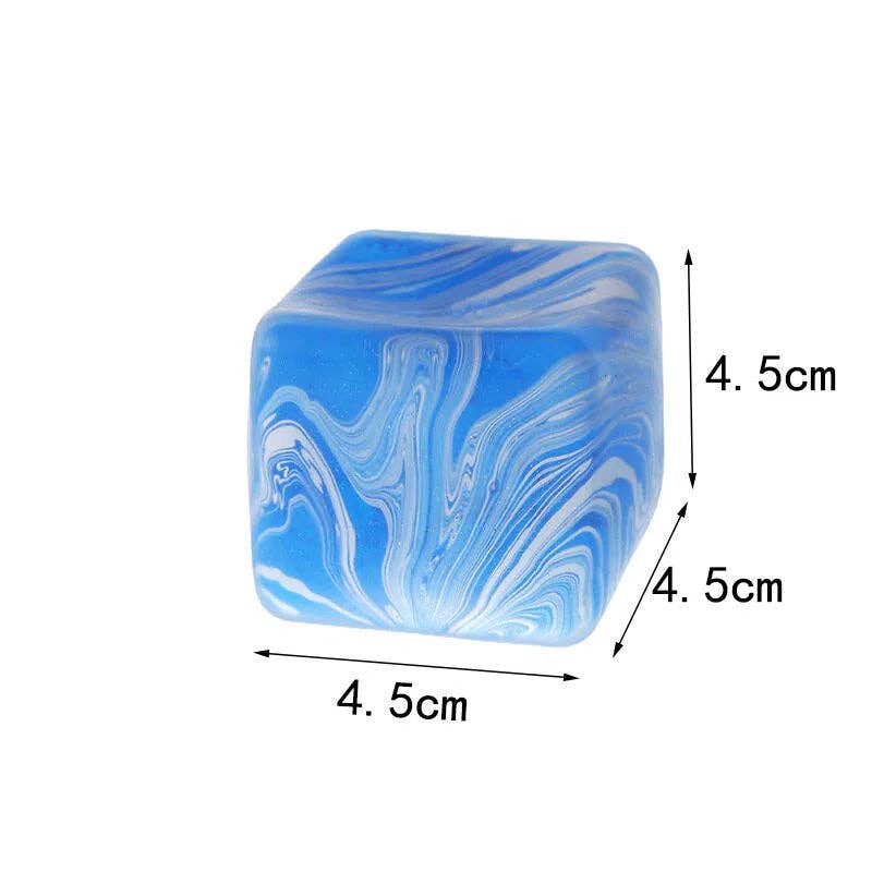 Marble Ice Cube Squishy Slow Rising Stress Relief Fidget Toy: Yellow
