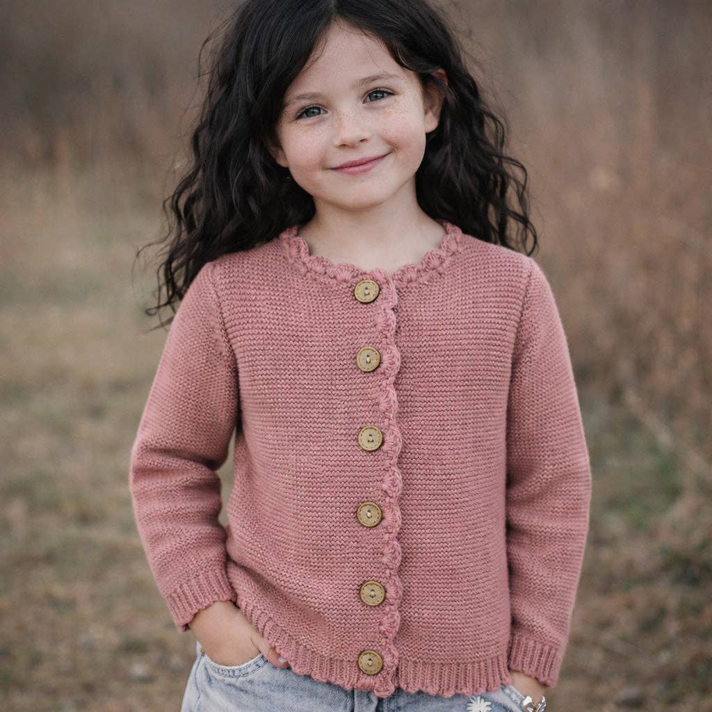 Baby Sophia Sweater: Champagne pink / 12-18 months