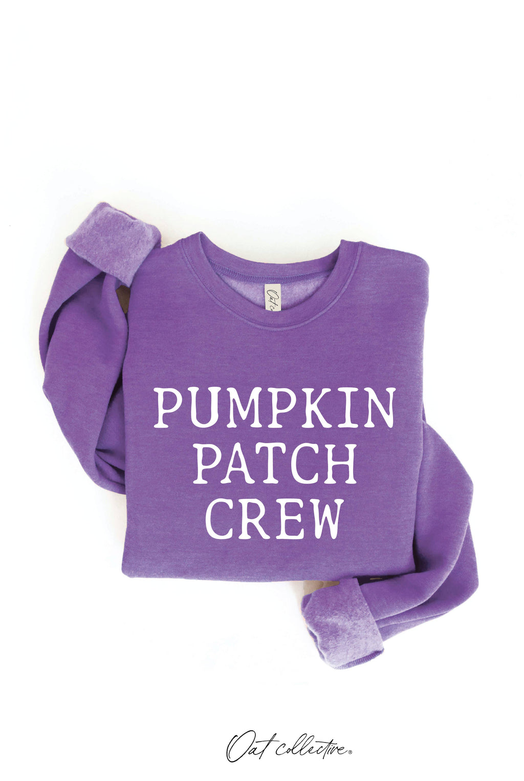 PUMPKIN PATCH CREW Graphic Sweatshirt: HEATHER DUST / XL