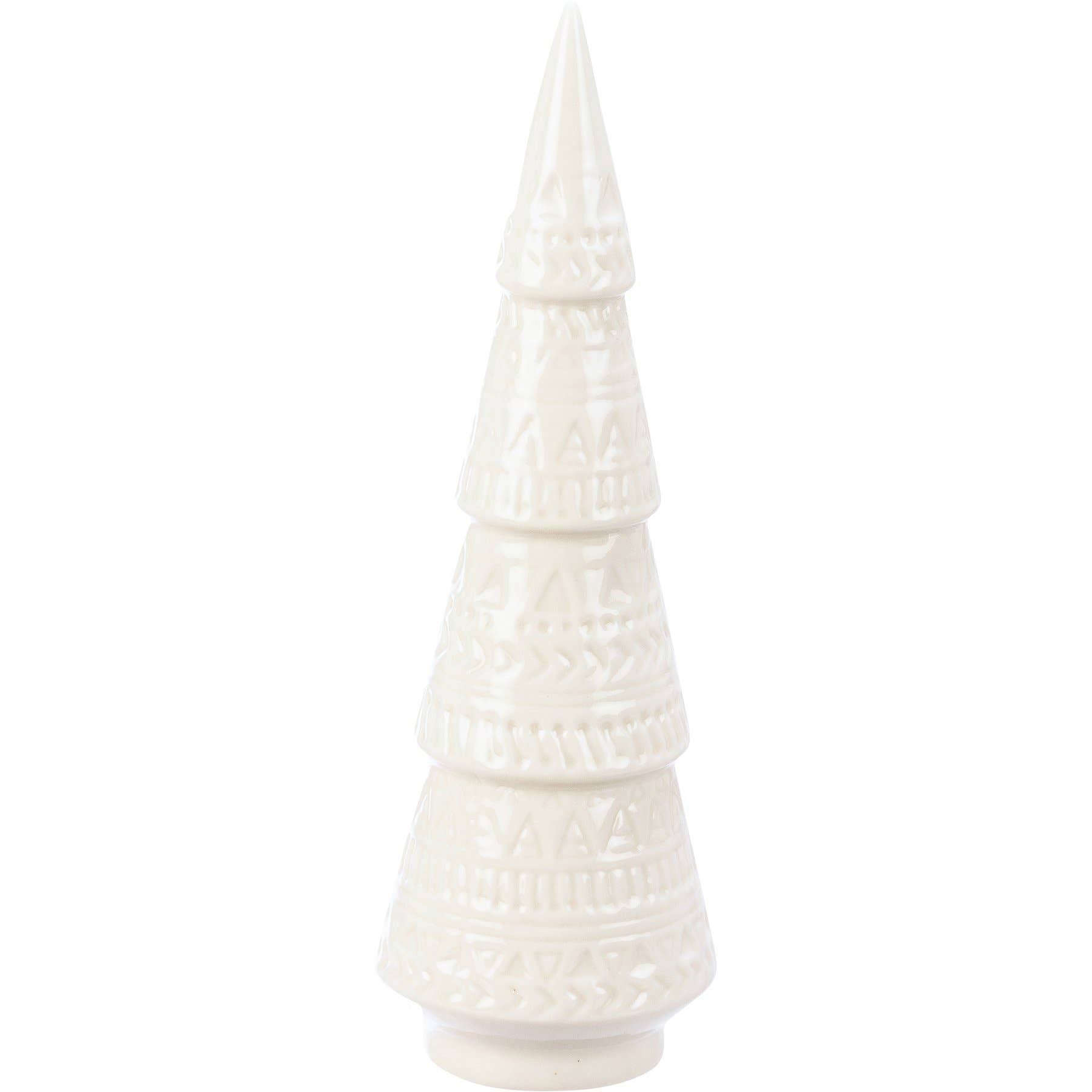 White Ceramic Christmas Tree Set