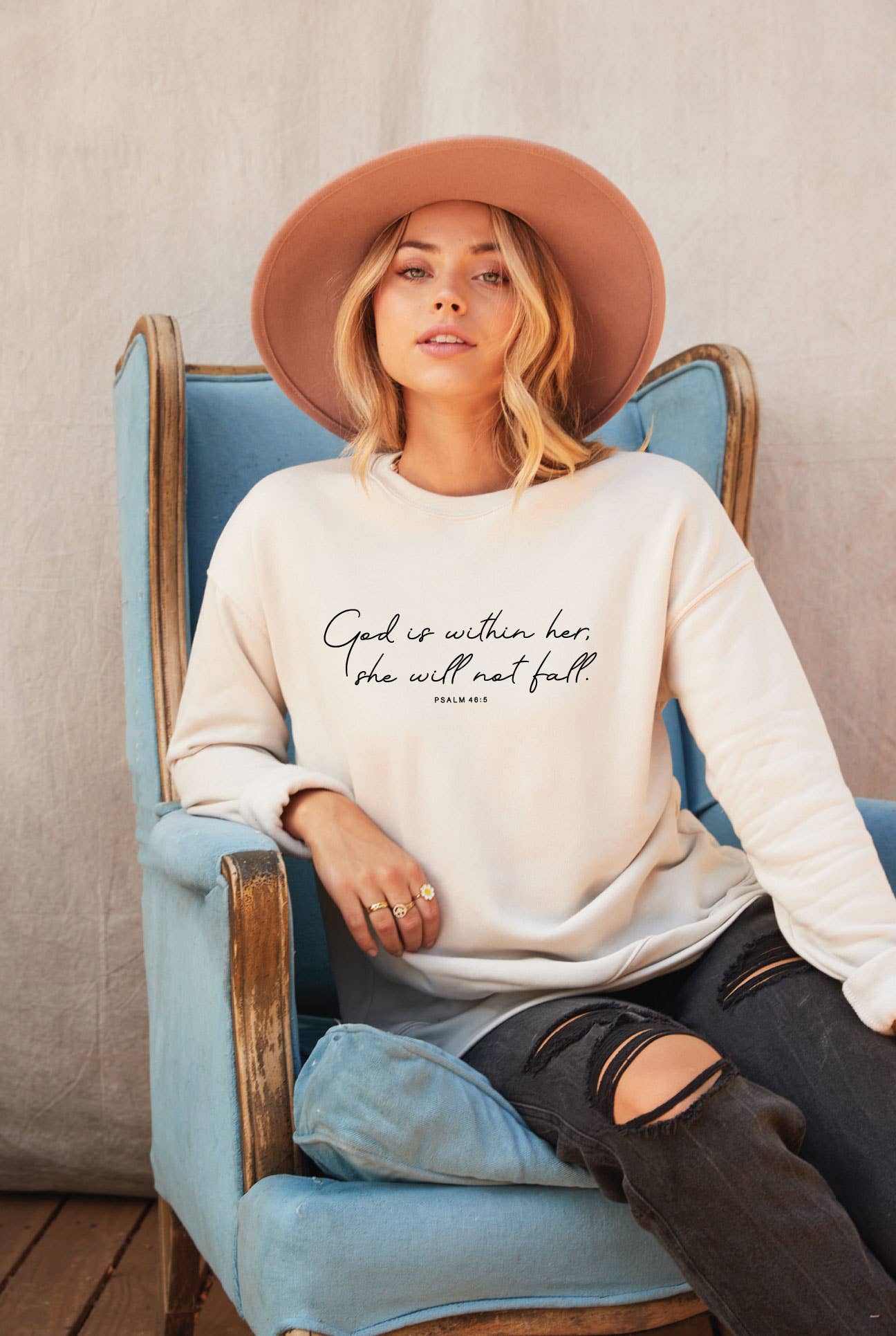 GOD IS WITHIN HER Graphic Sweatshirt