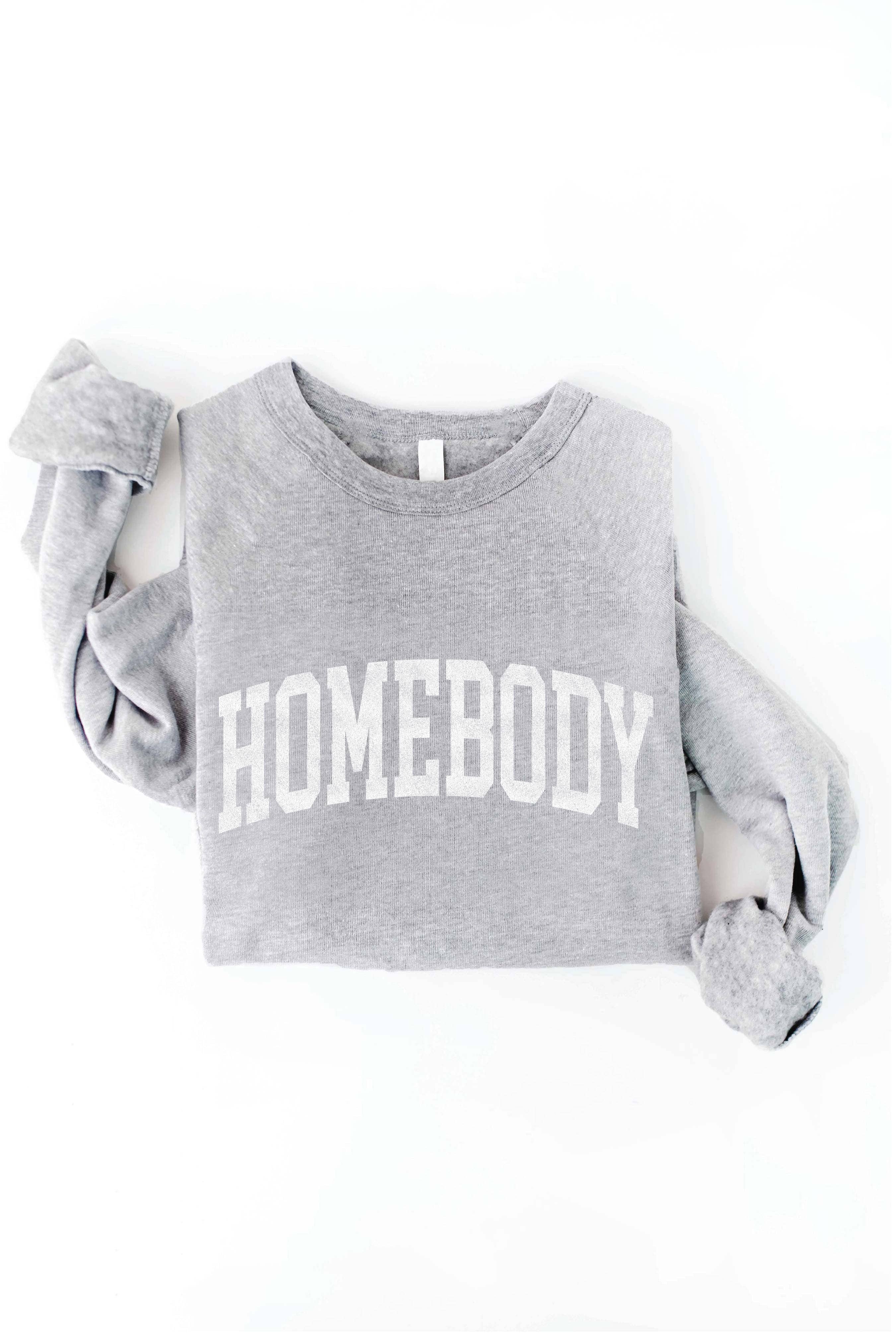 HOMEBODY Graphic Sweatshirt: ROSE / L