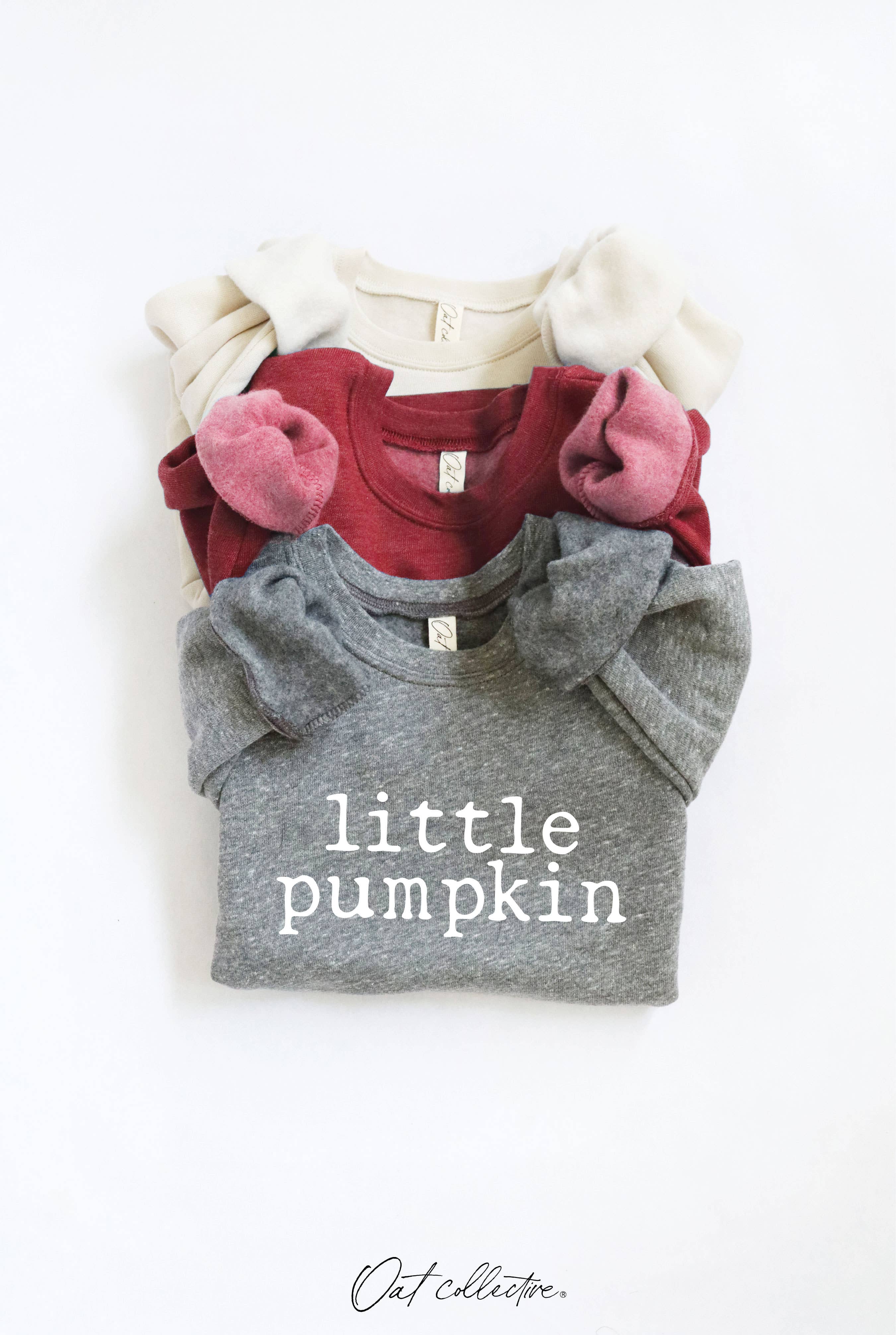LITTLE PUMPKIN Toddler Graphic Sweatshirt: AUTUMN LEAF / 2T
