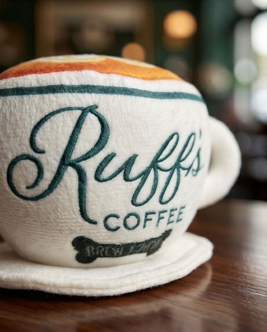 Ruff's Coffee Cup + Saucer