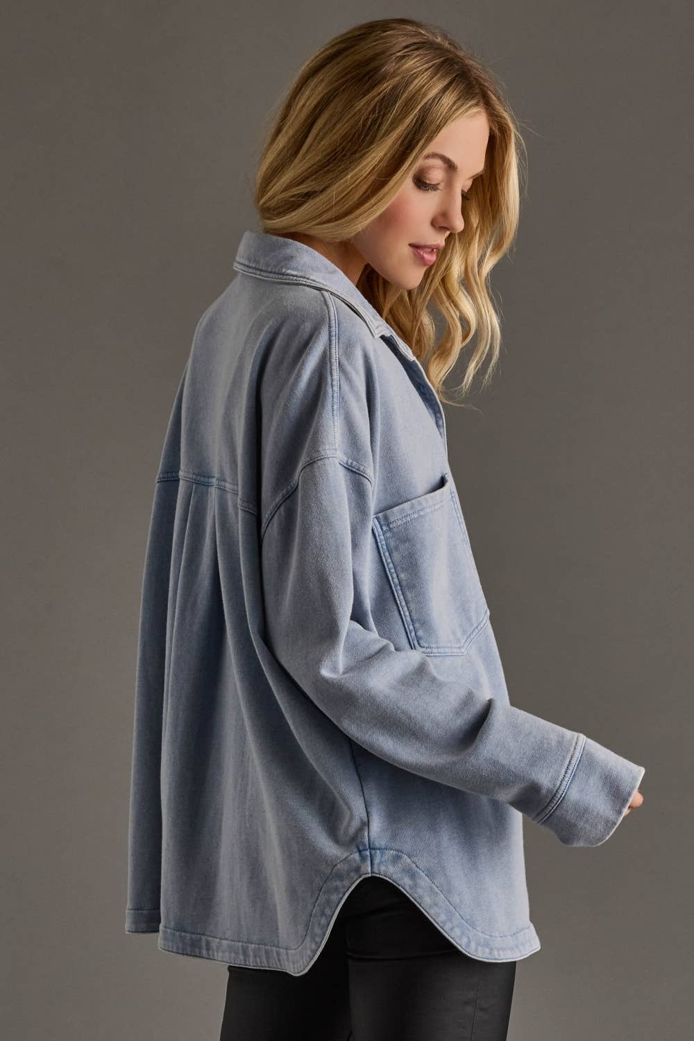 Blue Spruce Soft Button Up