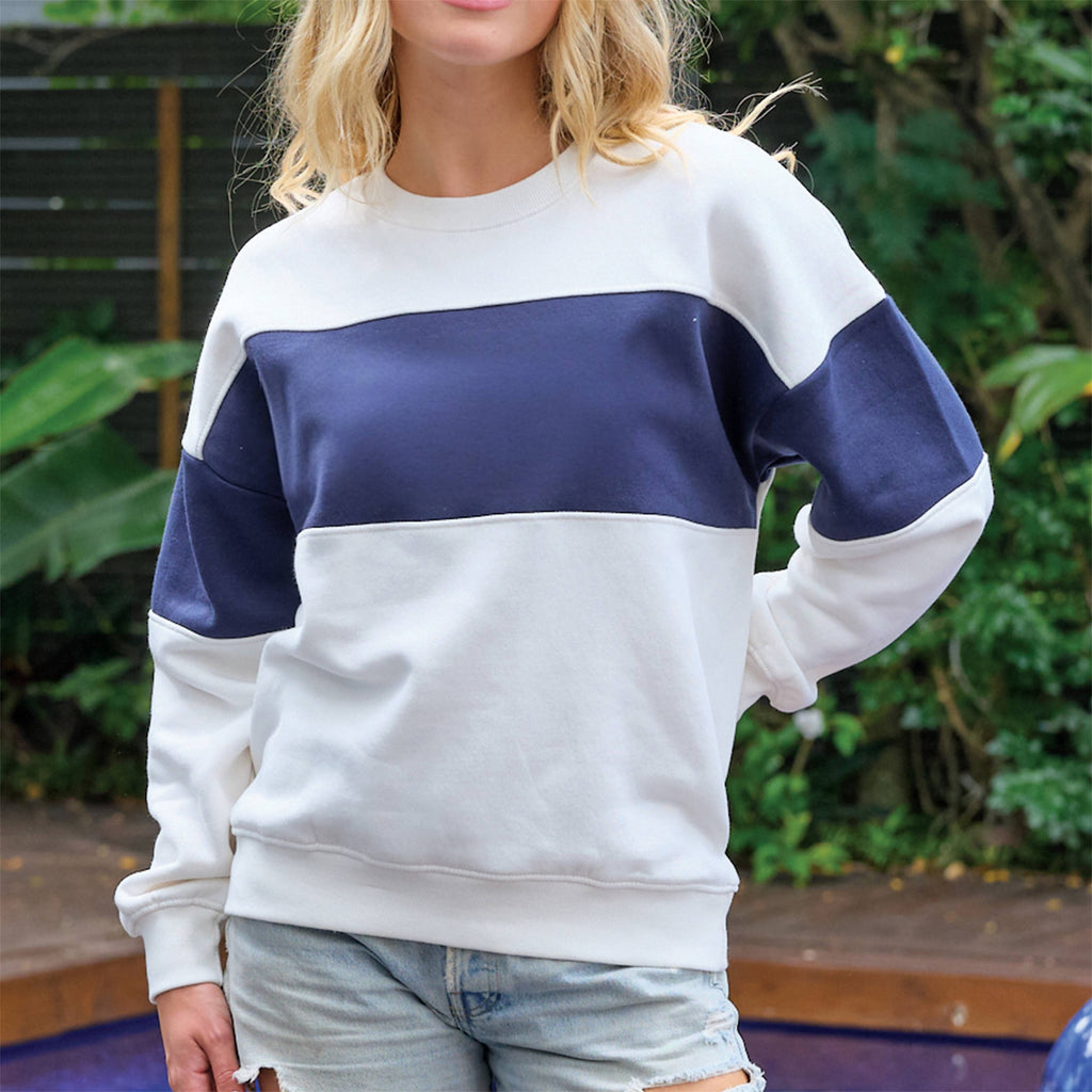 Colorblock Fleece Sweatshirt