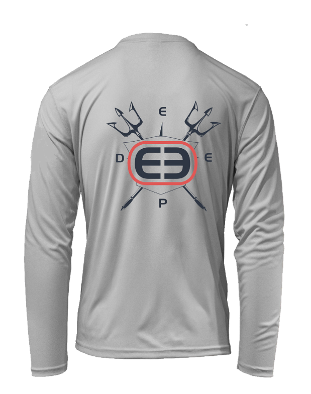 Eco Series Trident Sunshirt Long Sleeve Performance - Pearl Grey: Large
