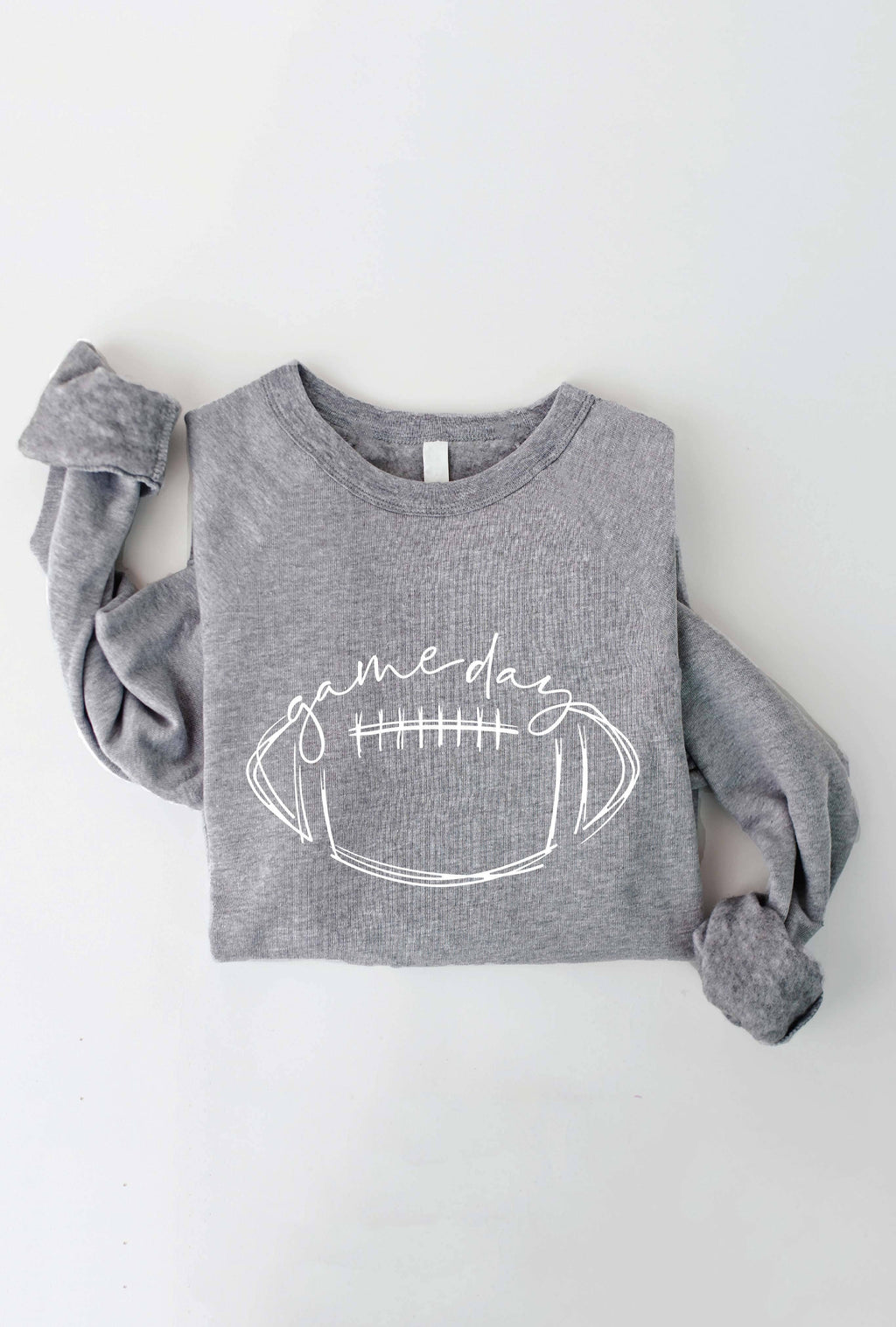 GAME DAY FOOTBALL Graphic Sweatshirt: DARK H. SAGE / XL
