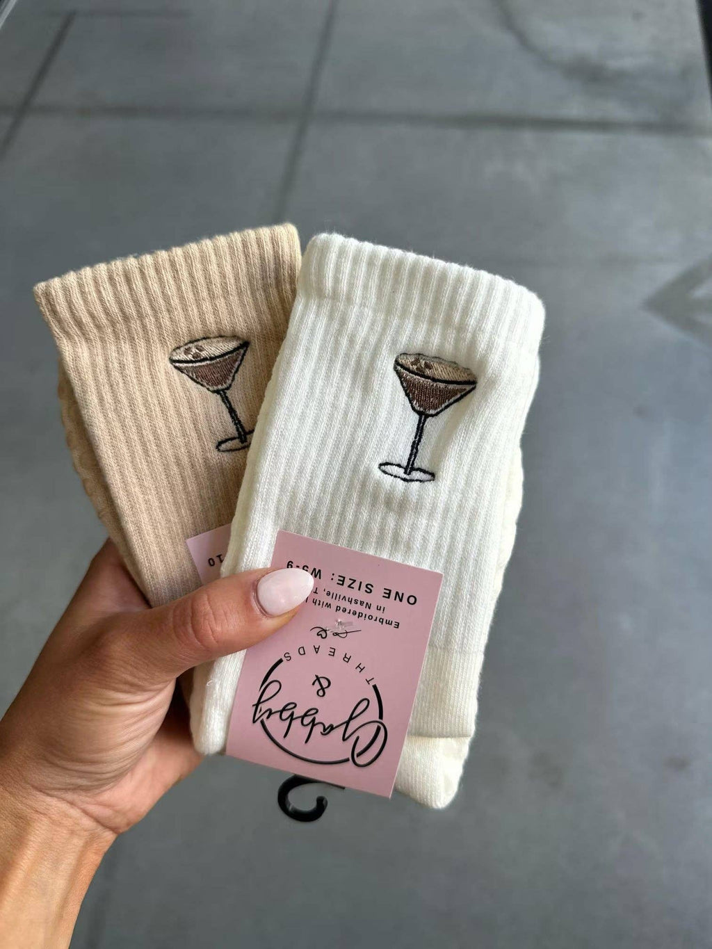 Espresso Martini Grip Socks