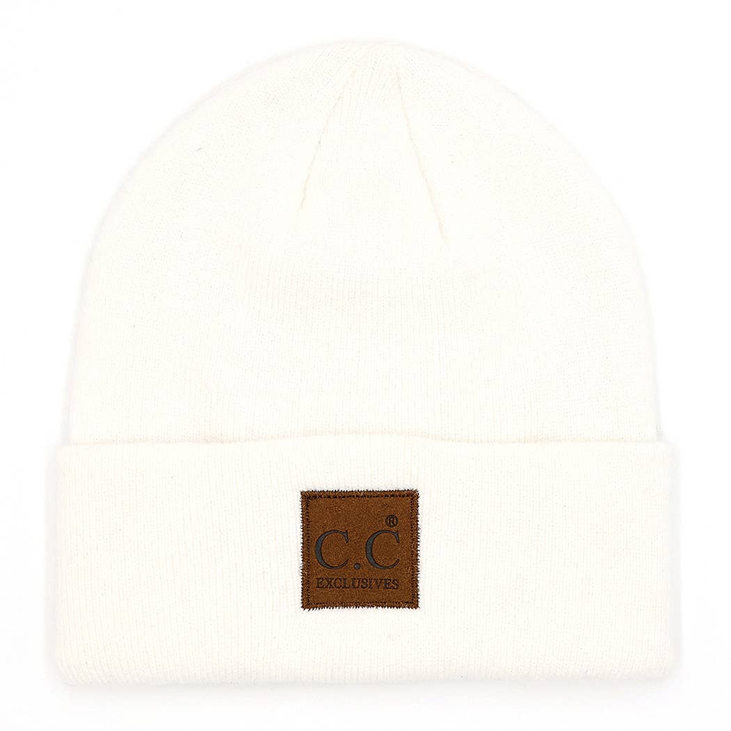 Unisex Heather Knit Classic Beanie Hat